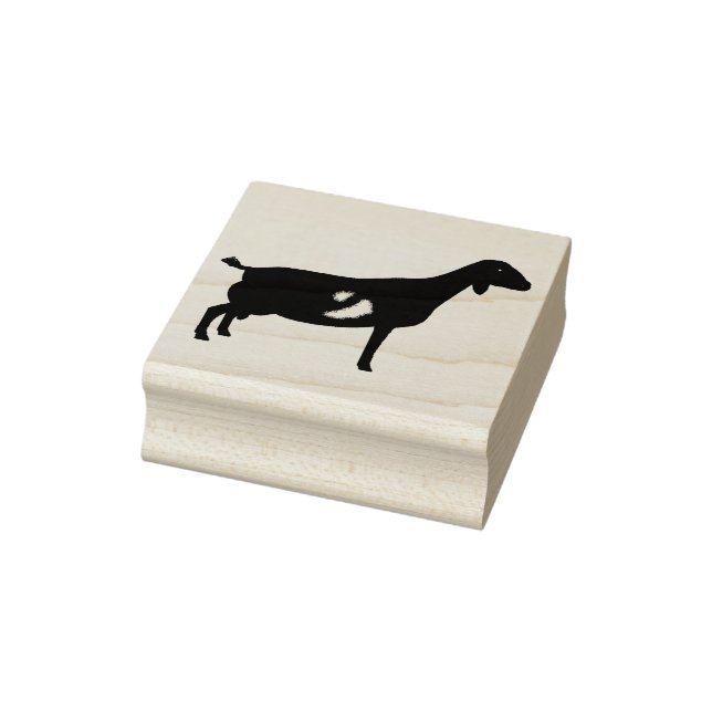 Nubian Dairy Goat Rubber Stamp (Stamp)