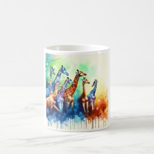 Nubian Giraffes AREF2202 _ Watercolor Coffee Mug