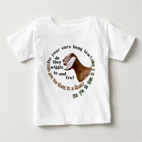 NUBIAN GOAT _ DO YOUR EARS HANG LOW BABY T_Shirt