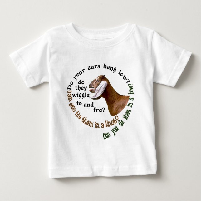 NUBIAN GOAT - DO YOUR EARS HANG LOW? BABY T-Shirt (Front)