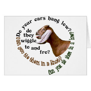 NUBIAN GOAT - DO YOUR EARS HANG LOW? CARDS