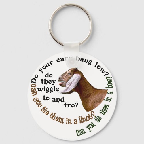 NUBIAN GOAT _ DO YOUR EARS HANG LOW KEYCHAIN