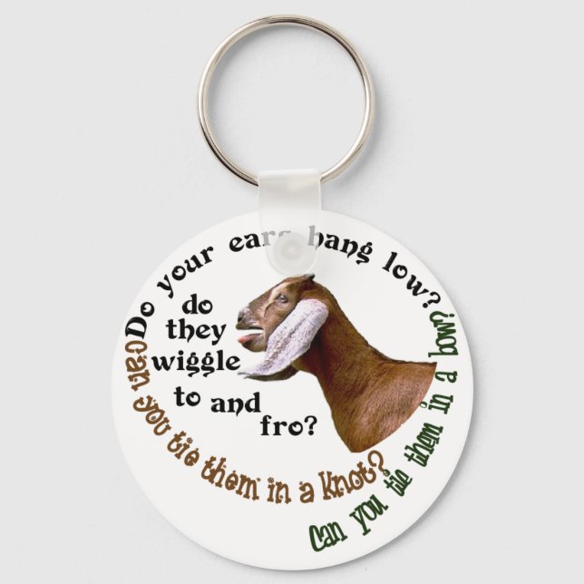 NUBIAN GOAT - DO YOUR EARS HANG LOW? KEYCHAIN (Front)