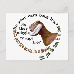 NUBIAN GOAT - DO YOUR EARS HANG LOW? POSTCARD
