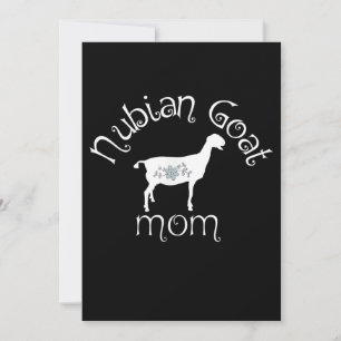Nubian Goat Mom Gift Invitation