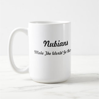 Nubian Head in Heart Coffee Mug
