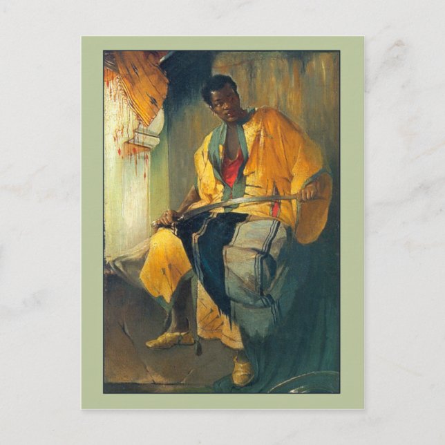 Nubian Man by Franciszek Zmurko Postcard (Front)
