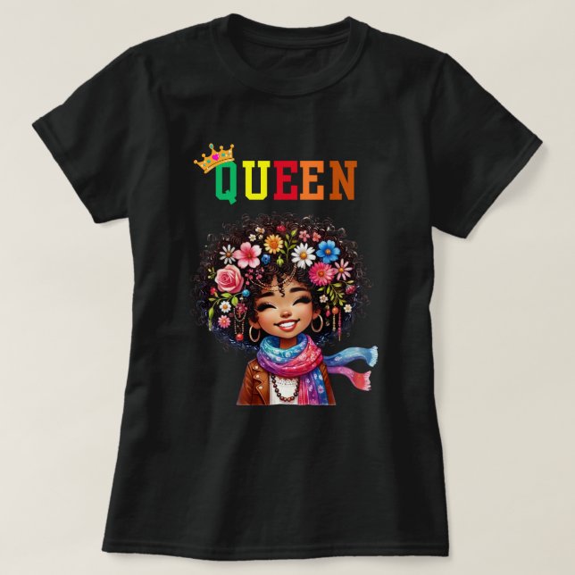 Nubian Queen: Breezy Women's T-Shirt (Design Front)