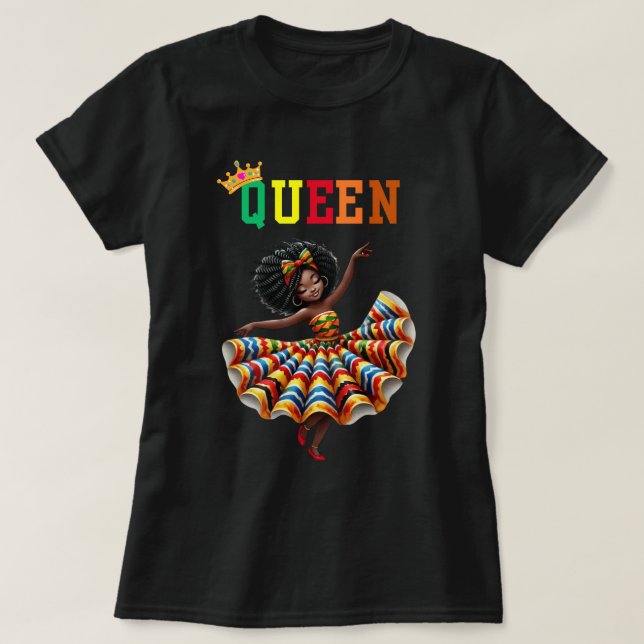 Nubian Queen: Dance Women's T-Shirt (Design Front)