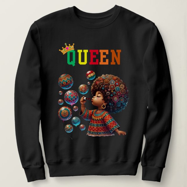 Nubian Queen: Discover Women's sweatshirt (Design Front)