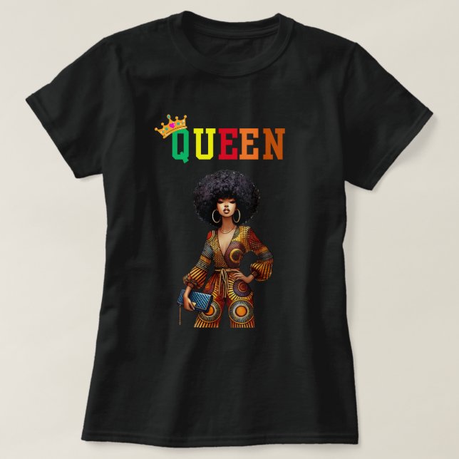 Nubian Queen: Elegance Women's T-Shirt (Design Front)