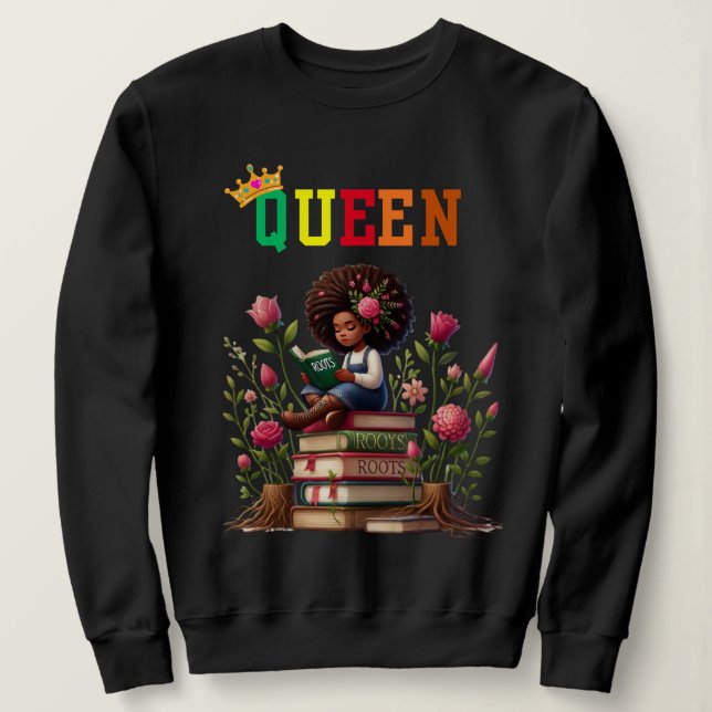 Nubian Queen: History Women's sweatshirt (Design Front)