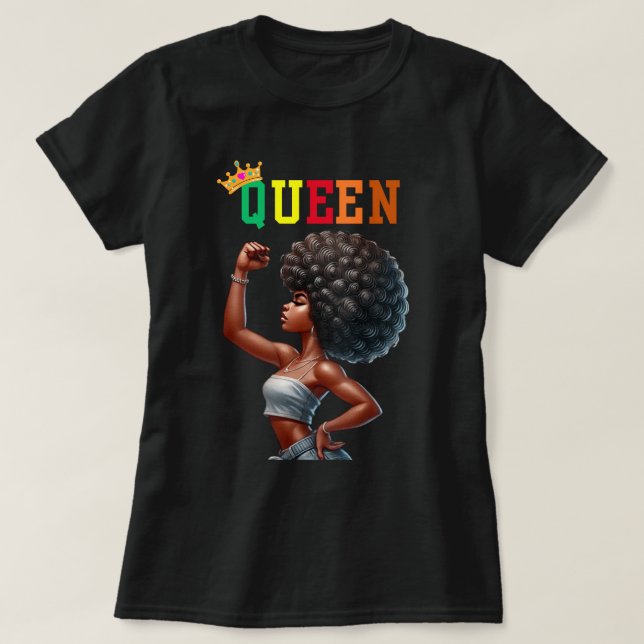Nubian Queen: Might Women's T-Shirt (Design Front)