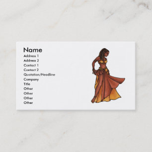 Nubian Sister Belly Dance Business Cards