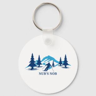 Nub's nob michigan ski resort skiing skier keychain