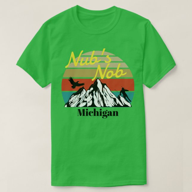 Nubs Nob ski Michigan 1 T-Shirt (Design Front)
