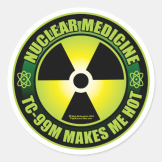 Nuc Med Tech Classic Round Sticker
