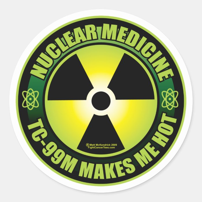 Nuc Med Tech Round Stickers