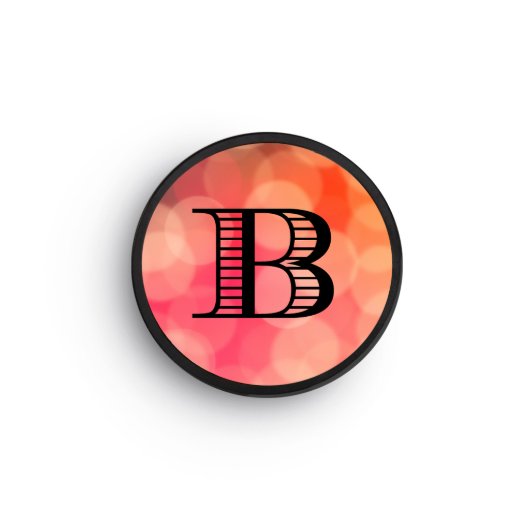 Nuckees™ Lined-Serif Font Monogram Phone Grip (Front)