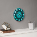 Nuclear Atomic High Tech Clock | Zazzle