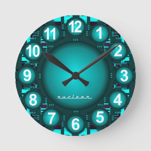 Nuclear Atomic High Tech Clock