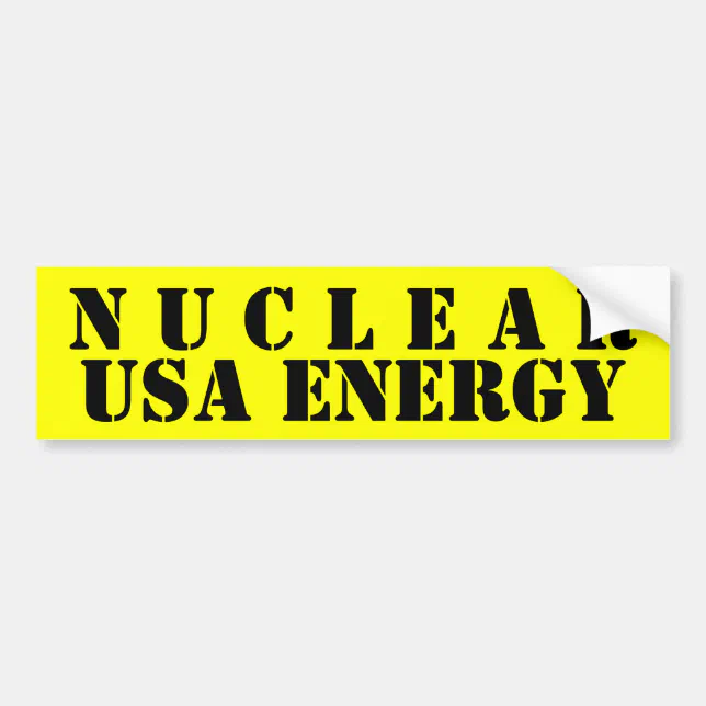 Nuclear Wall Sticker NUCLEAR BUMPER STICKER | Zazzle