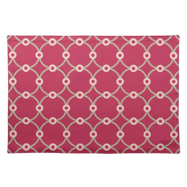 Nuclear Connectivity - magenta - seamless pattern. Cloth Placemat (Front)