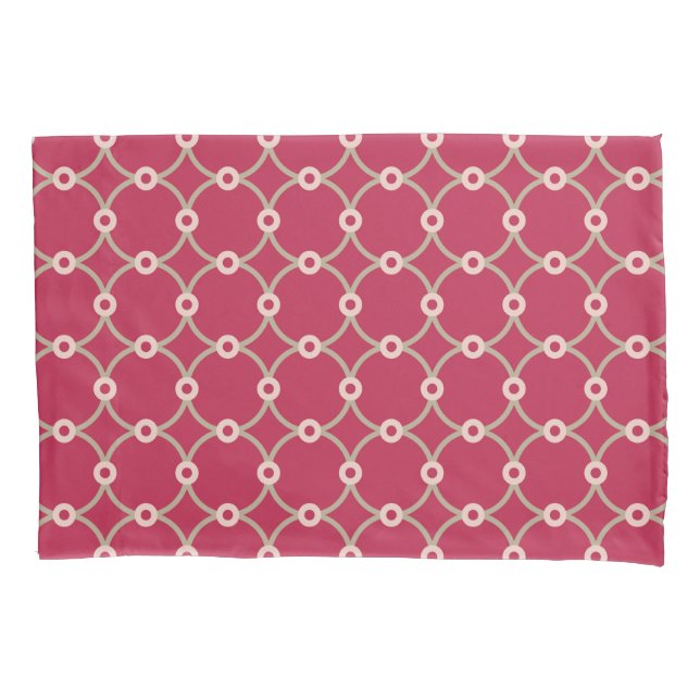 Nuclear Connectivity - magenta - seamless pattern Pillow Case (Front)