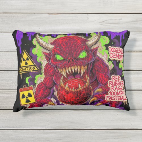 Nuclear Crunch - Cheese Apocalypse Mutant Snack Outdoor Pillow