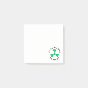 Nuclear Energy, Yes Please, Nuclear Power Invitati Post-it Notes