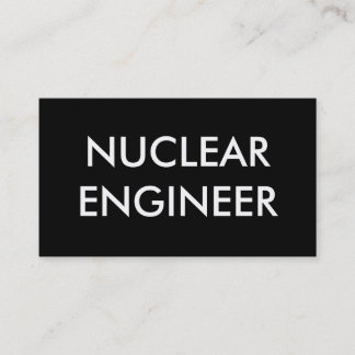 nuclear engineer business card