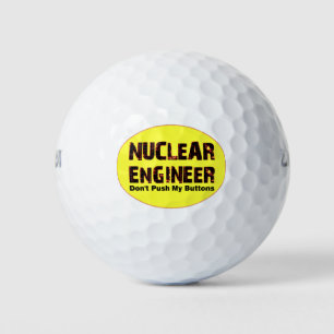 Nuclear Engineer Buttons Golf Balls