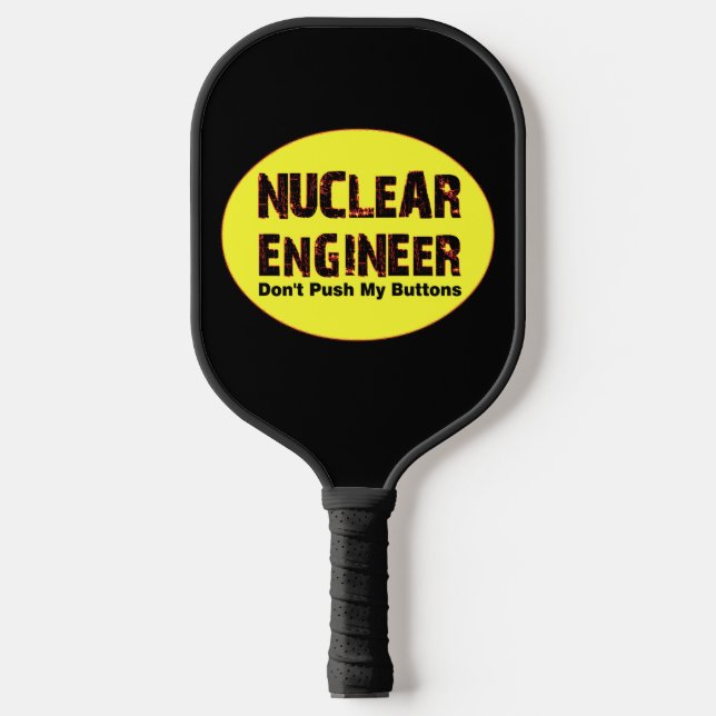 Nuclear Engineer Buttons Pickleball Paddle (Front)