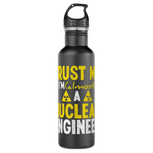 Nuclear Engineer Funny Nuclear Engineering Essenti Stainless Steel Water Bottle