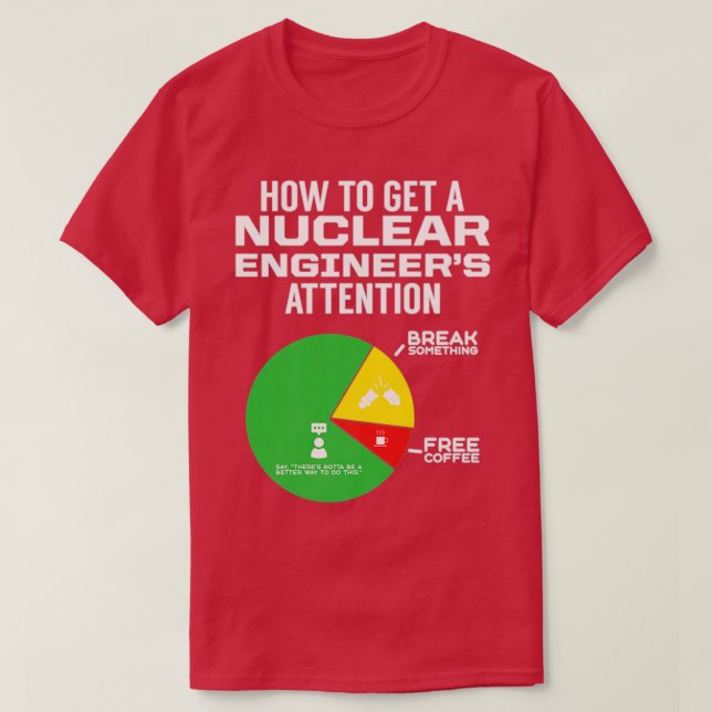 Nuclear Engineer Learning Engineering Gift  T-Shirt (Design Front)