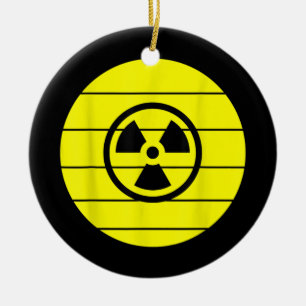 Nuclear Engineer Radiation Retro Vintage Sunset Ceramic Ornament