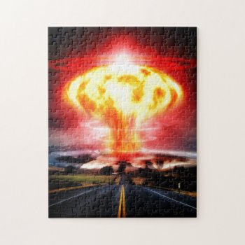 Nuclear Explosion Jigsaw Puzzle by StuffOrSomething at Zazzle