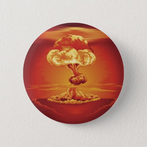 Nuclear explosion mushroom cloud button