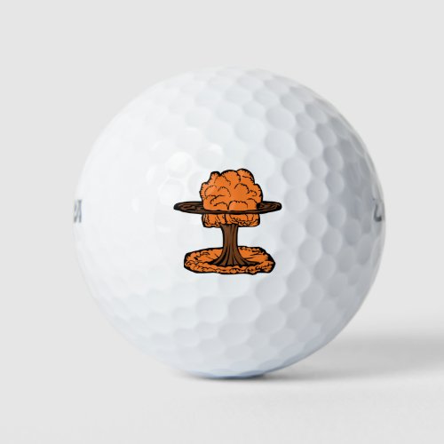 Nuclear Explosion Mushroom Cloud Golf Balls