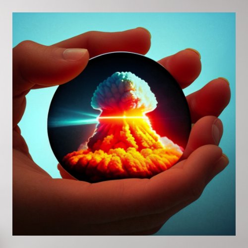 Nuclear explosion Nuclear mushroom Nuclear fusion Poster