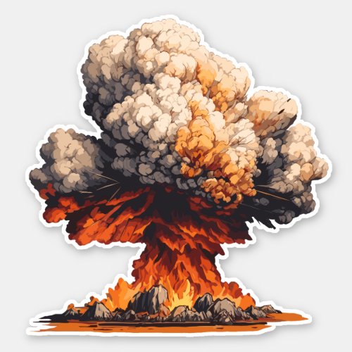 Nuclear Explosion Sticker