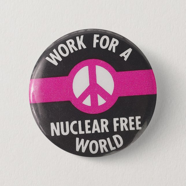 Nuclear Free World Pinback Button (Front)
