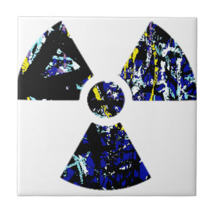 Nuclear Graffiti Ceramic Tile