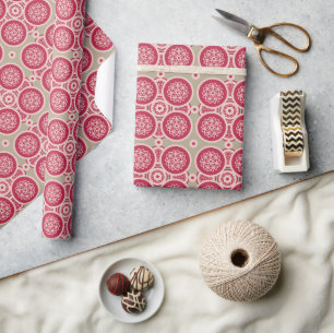Nuclear Growth - magenta on rye - seamless pattern Wrapping Paper