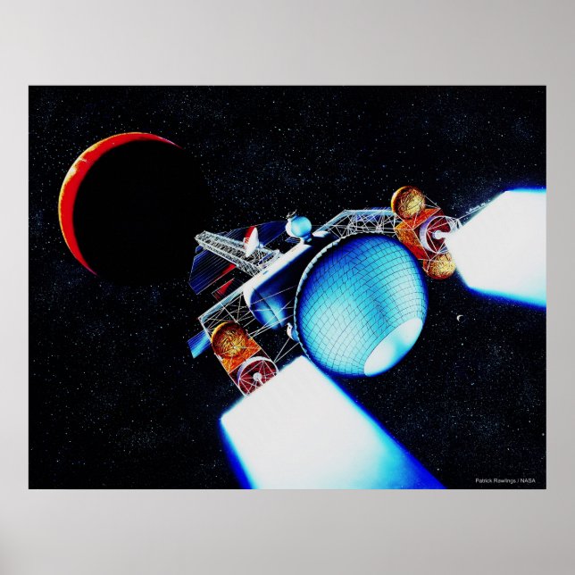 Nuclear-Ion Spaceship Poster (Front)