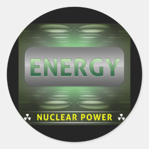 Nuclear Is Clean Energy Classic Round Sticker