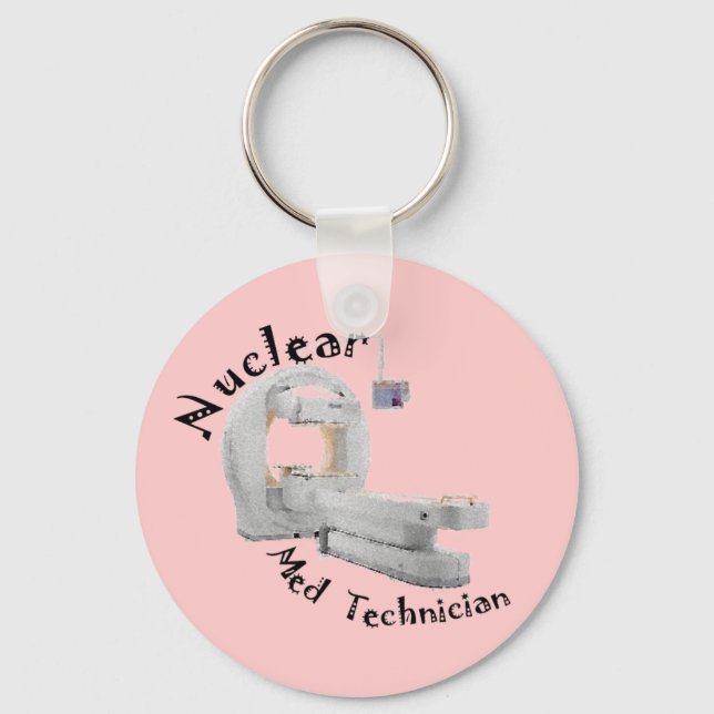 Nuclear Med Technician Gifts Keychain (Front)
