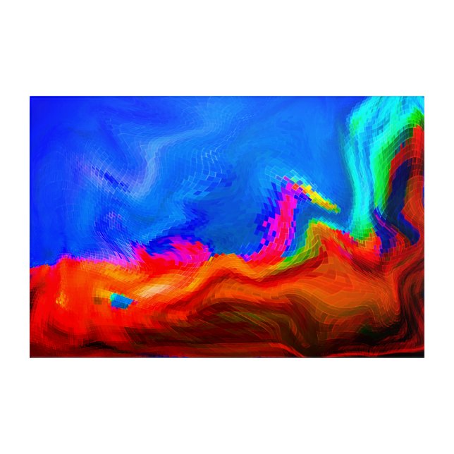 Nuclear Meltdown 36" x 24" Acrylic Print (Front)