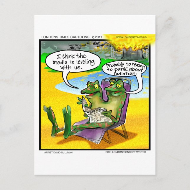Nuclear Neighbors (Twin Frogs) Funny Gifts & Cards (Front)