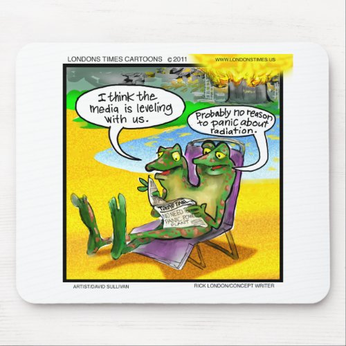Nuclear Neighbors Twin Frogs Funny Gifts  Cards Mouse Pad